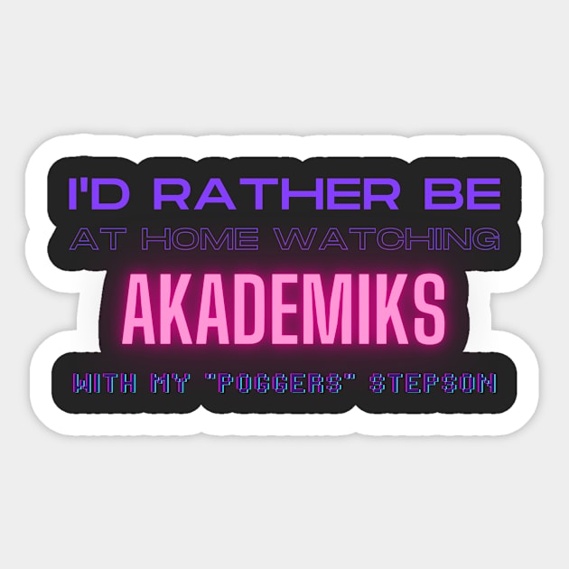 Akademiks poggers stepson twitch youtube content creator Sticker by LWSA